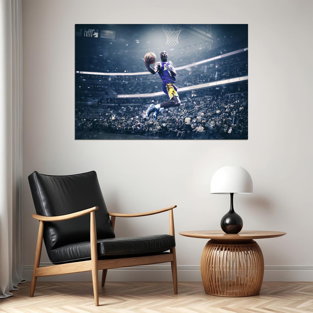 Kobe Los Angeles Basketball 8 24 Mvp Poster Wall Art Print Home Wall Decor - xonomax