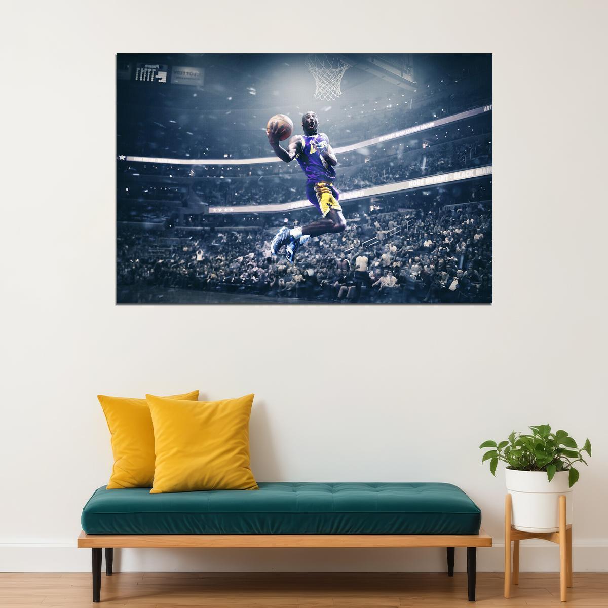 Kobe Los Angeles Basketball 8 24 Mvp Poster Wall Art Print Home Wall Decor - xonomax