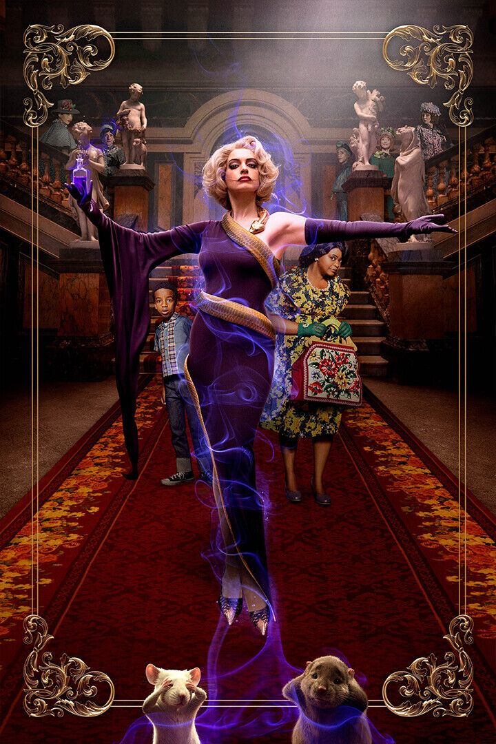 The Witches 2020 Anne Hathaway Mystery Movie Poster Wall Art Print Home Wall Decor - xonomax