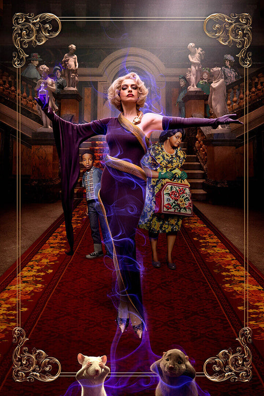 The Witches 2020 Anne Hathaway Mystery Movie Poster Wall Art Print Home Wall Decor - xonomax