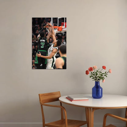 Jaylen Brown Boston Celtics Basketball Star Poster Wall Art Print Home Wall Decor