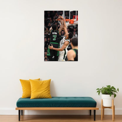 Jaylen Brown Boston Celtics Basketball Star Poster Wall Art Print Home Wall Decor