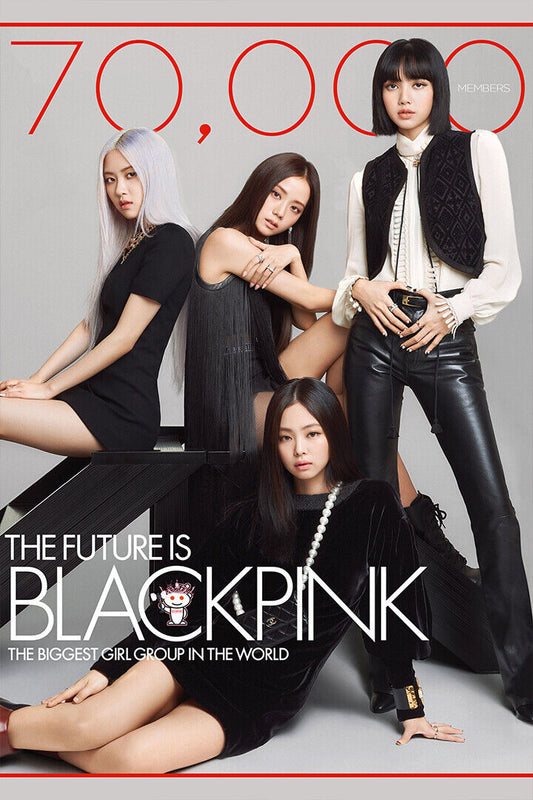 Black Pink Jennie Rose Lisa Jisoo Kpop Singer Poster Wall Art Print Home Wall Decor - xonomax