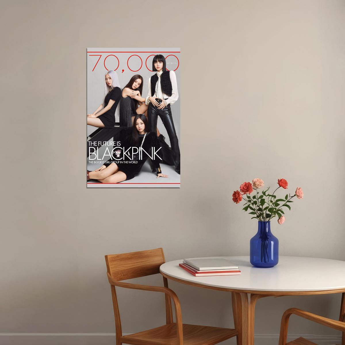 Black Pink Jennie Rose Lisa Jisoo Kpop Singer Poster Wall Art Print Home Wall Decor - xonomax