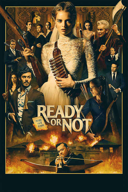 Ready Or Not Samara Weaving Horror Movie Poster Wall Art Print Home Wall Decor - xonomax
