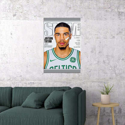 Jayson Tatum Boston Basketball Star Poster Wall Art Print Home Wall Decor