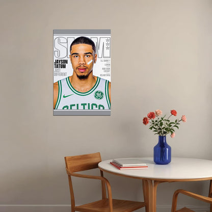 Jayson Tatum Boston Basketball Star Poster Wall Art Print Home Wall Decor
