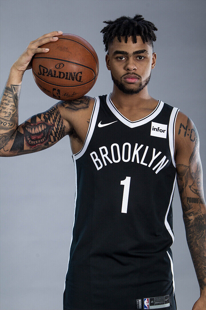 Dunk Block Star Dangelo Russell Basketball Poster Wall Art Print Home Wall Decor - xonomax