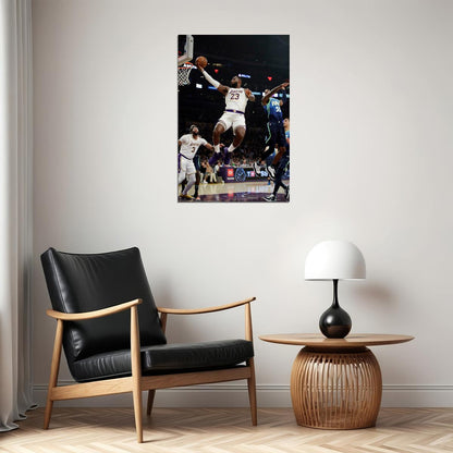 Lebron James La Mvp Basketball Poster Wall Art Print Home Wall Decor - xonomax