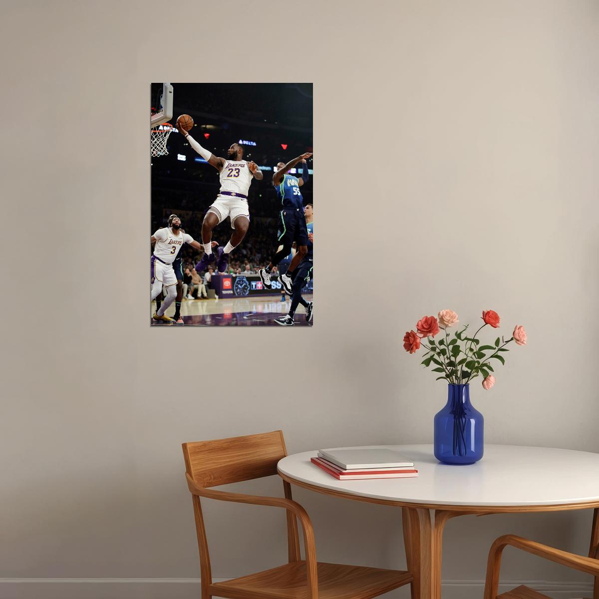 Lebron James La Mvp Basketball Poster Wall Art Print Home Wall Decor - xonomax