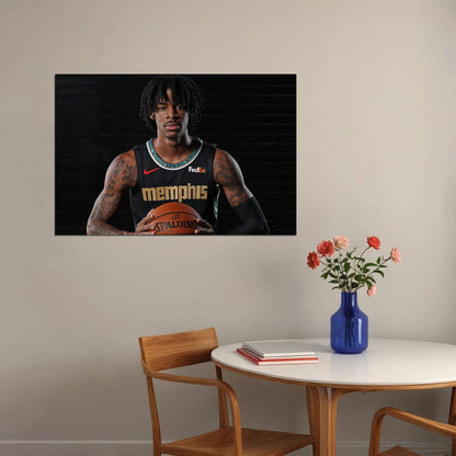 Ja Morant Memphis Basketball Star Poster Wall Art Print Home Wall Decor - xonomax