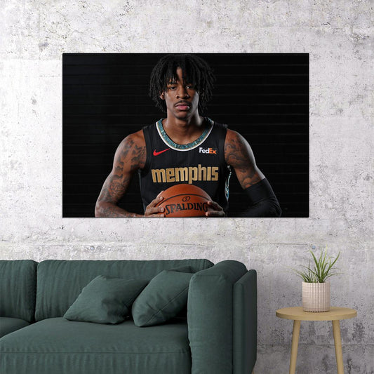 Ja Morant Memphis Basketball Star Poster Wall Art Print Home Wall Decor - xonomax