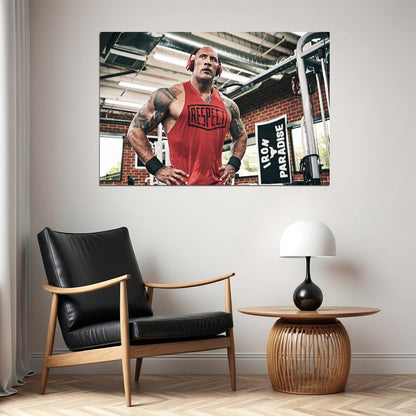 Dwayne Johnson The Rock Muscle Black Adam Poster Wall Art Print Home Wall Decor - xonomax