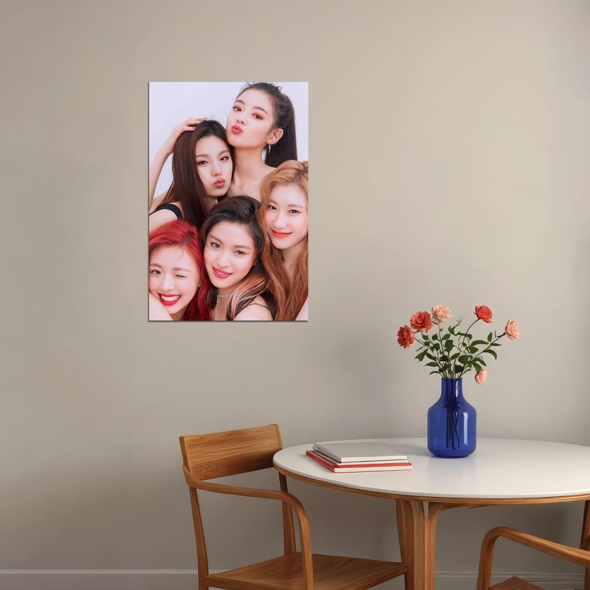 Itzy Yeji Lia Ryujin Chaeryeong Yuna Idol Kpop Star Poster Wall Art Print Home Wall Decor - xonomax