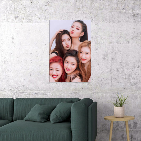 Itzy Yeji Lia Ryujin Chaeryeong Yuna Idol Kpop Star Poster Wall Art Print Home Wall Decor - xonomax