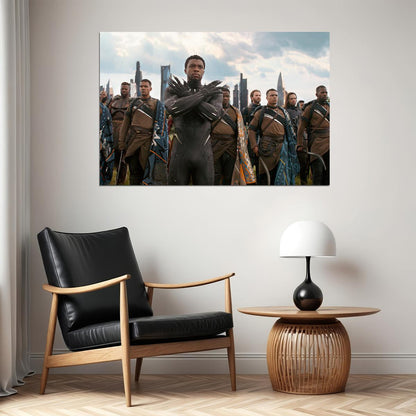 Chadwick Boseman Black Panther Usa Actor Poster Wall Art Print Home Wall Decor - xonomax