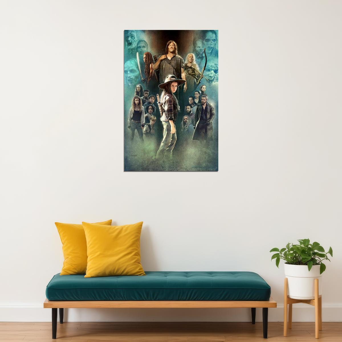 The Walking Dead Twd Season 10 Tv Series Poster Wall Art Print Home Wall Decor - xonomax