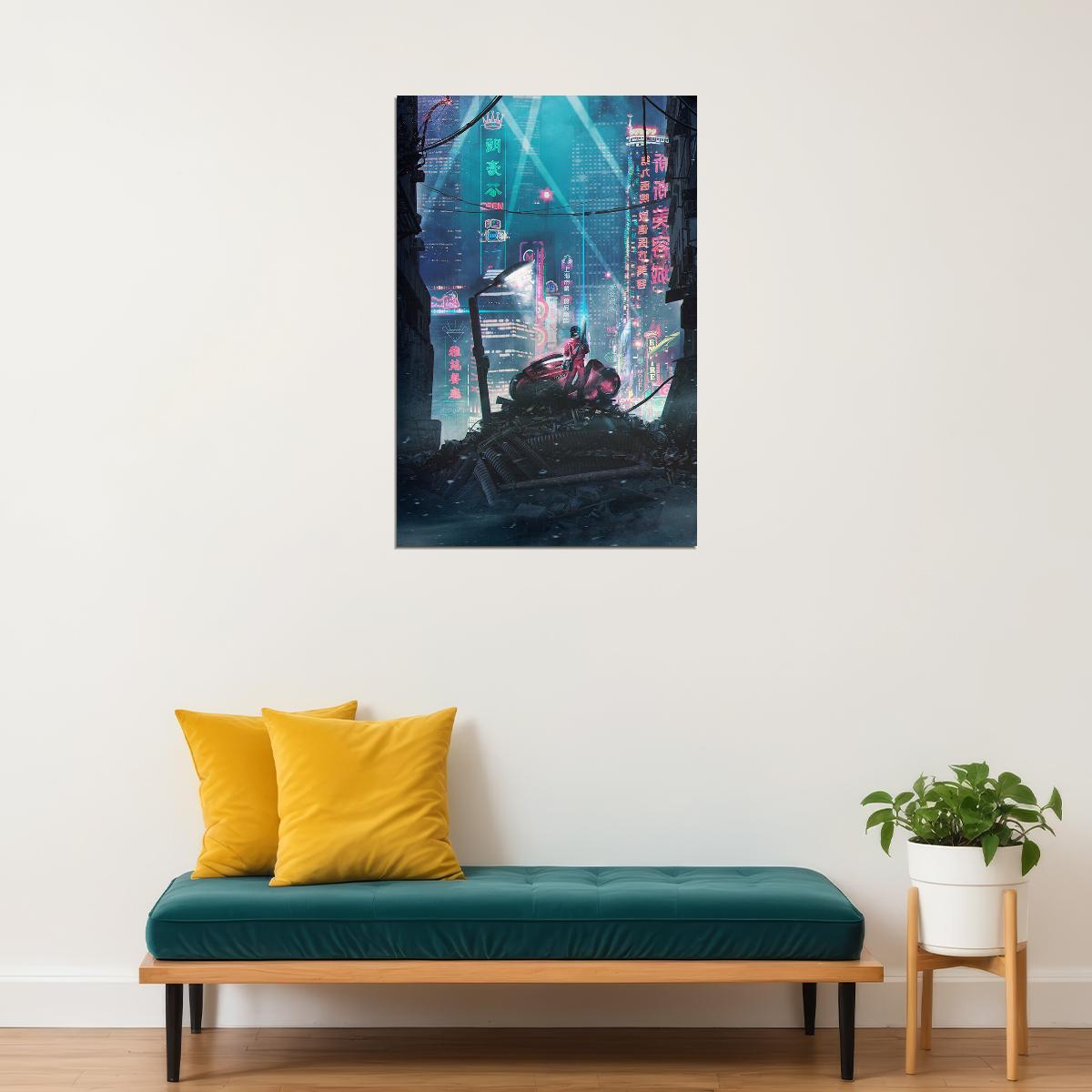 Akira Red Fighting Hot Japan Anime Action Poster Wall Art Print Home Wall Decor - xonomax