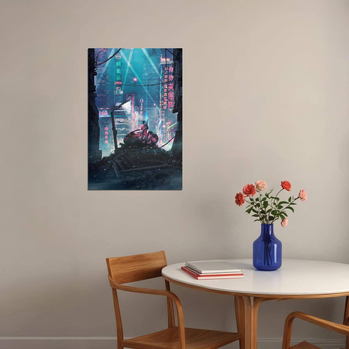 Akira Red Fighting Hot Japan Anime Action Poster Wall Art Print Home Wall Decor - xonomax