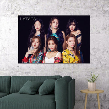 G Idle Gidle Soyeon Yuqi Miyeon Soojin Star Poster Wall Art Print Home Wall Decor - xonomax