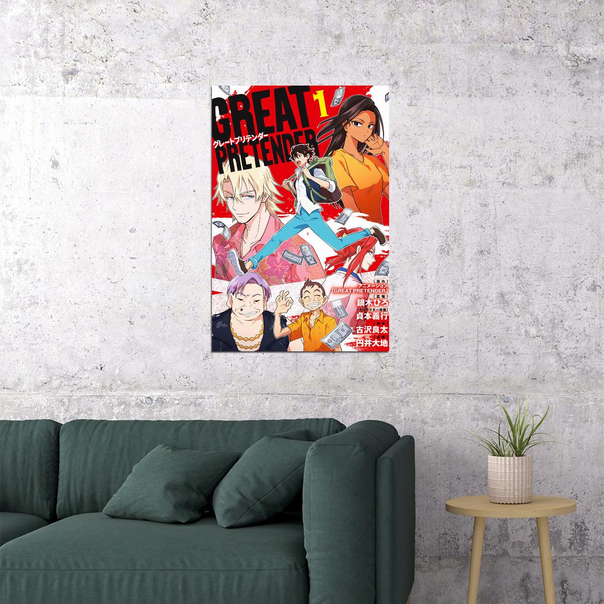Great Pretender Fun Lie Fight Anime Poster Wall Art Print Home Wall Decor - xonomax