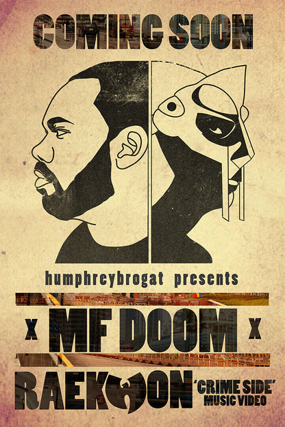 Mf Doom Metal Face Hip Hop Rap Star Poster Wall Art Print Home Wall Decor - xonomax