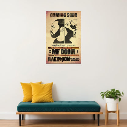 Mf Doom Metal Face Hip Hop Rap Star Poster Wall Art Print Home Wall Decor - xonomax