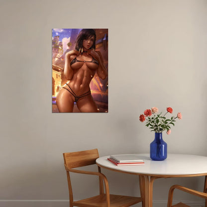 Sexy Anime Girl Poster Wall Art Print Home Wall Decor - xonomax