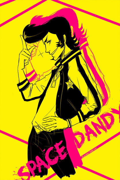 Space Dandy Adventure Funny Japan Anime Poster Wall Art Print Home Wall Decor - xonomax