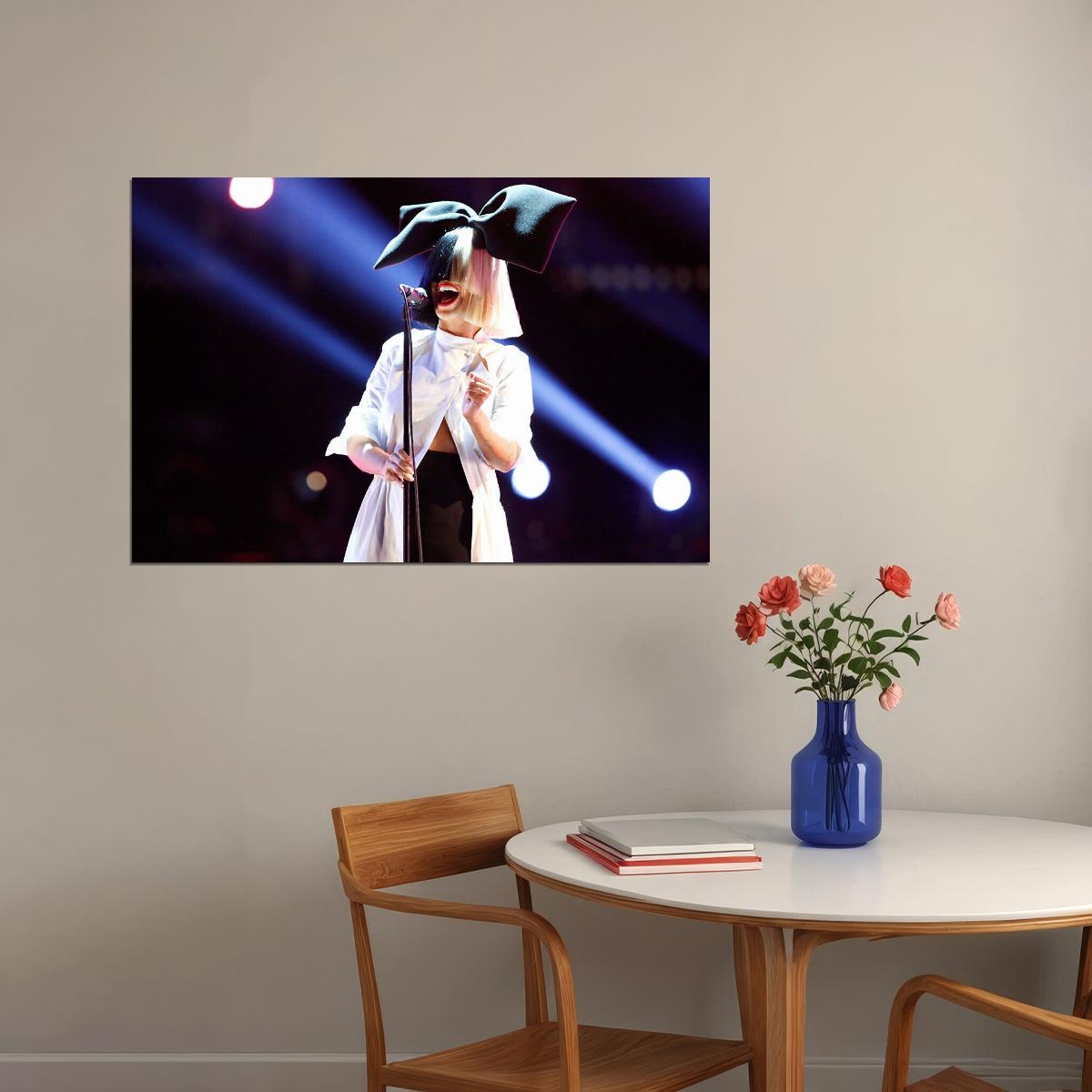 Sia Singer Girl Hot Star Artist Lyricist Poster Wall Art Print Home Wall Decor - xonomax