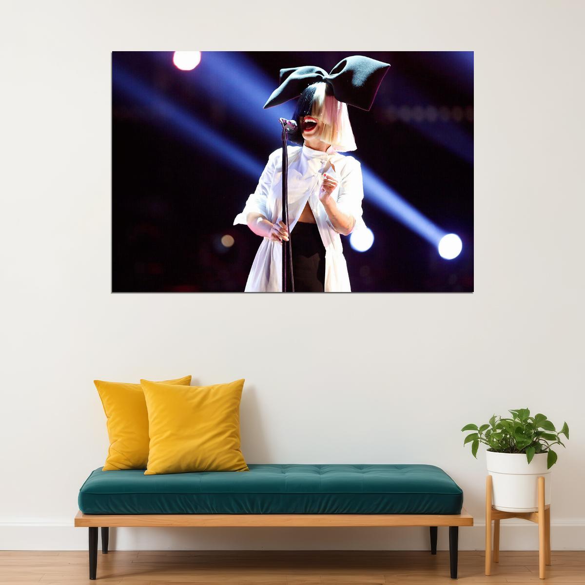 Sia Singer Girl Hot Star Artist Lyricist Poster Wall Art Print Home Wall Decor - xonomax