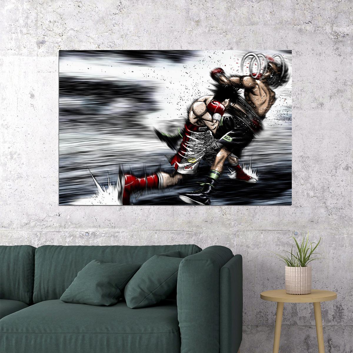 Hajime No Ippo New Challenger Rising Boxing Anime Poster Wall Art Print Home Wall Decor - xonomax