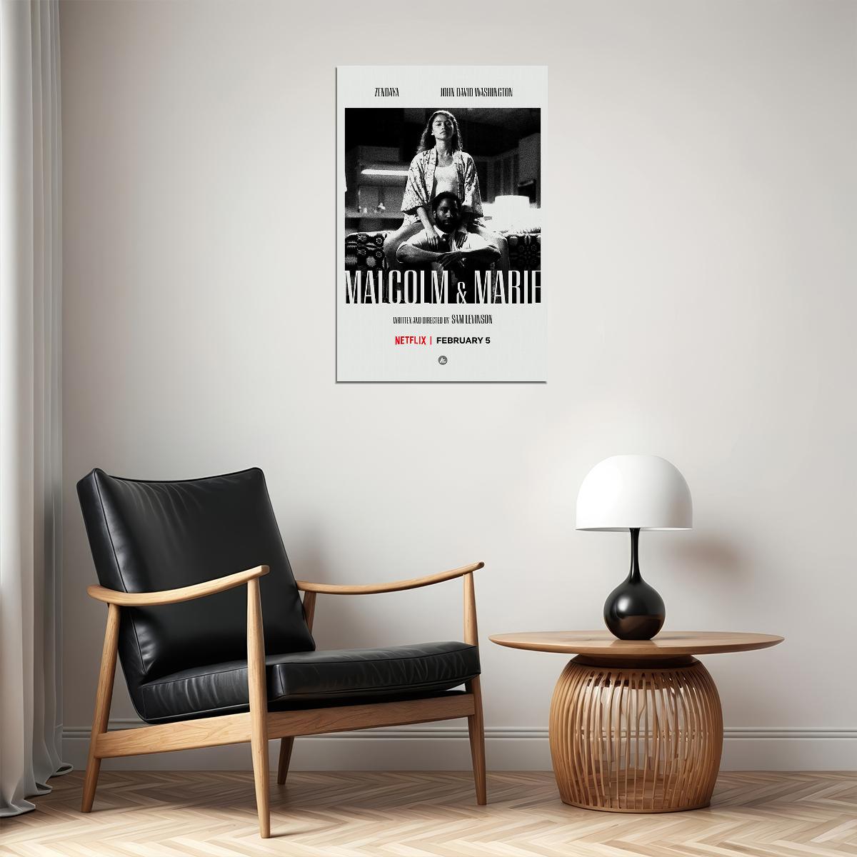 Malcolm And Marie Love Hot Movie Romantic Poster Wall Art Print Home Wall Decor - xonomax