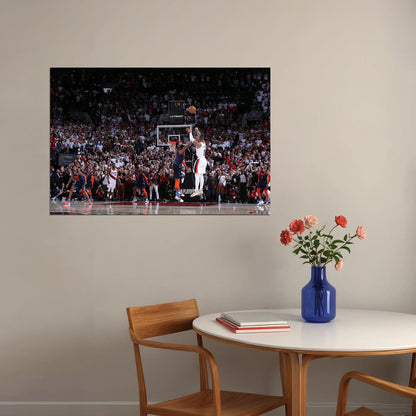 Damian Lillard Portland Basketball Poster Wall Art Print Home Wall Decor - xonomax