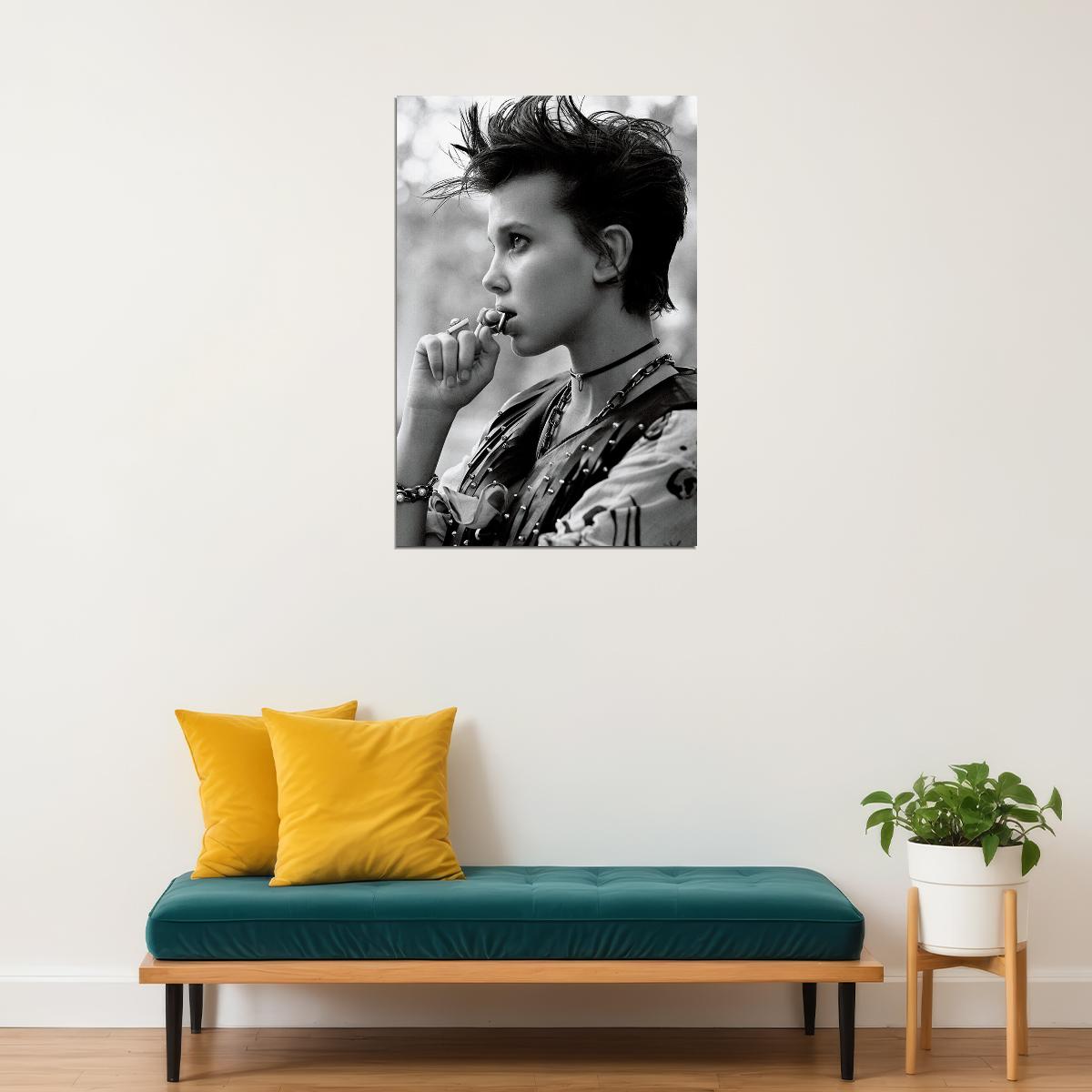 Millie Bobby Brown Eleven Uk Actor Star Poster Wall Art Print Home Wall Decor - xonomax