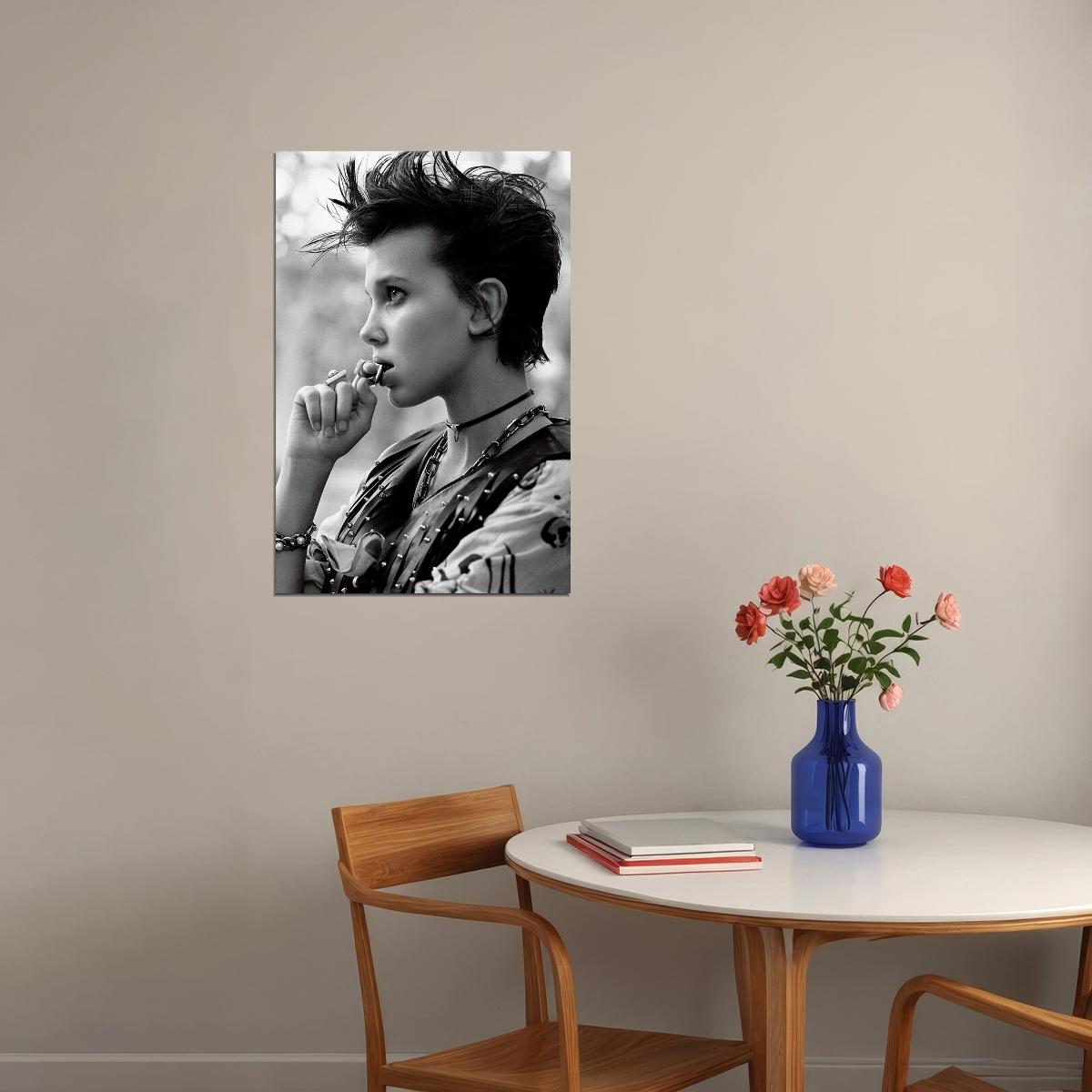 Millie Bobby Brown Eleven Uk Actor Star Poster Wall Art Print Home Wall Decor - xonomax