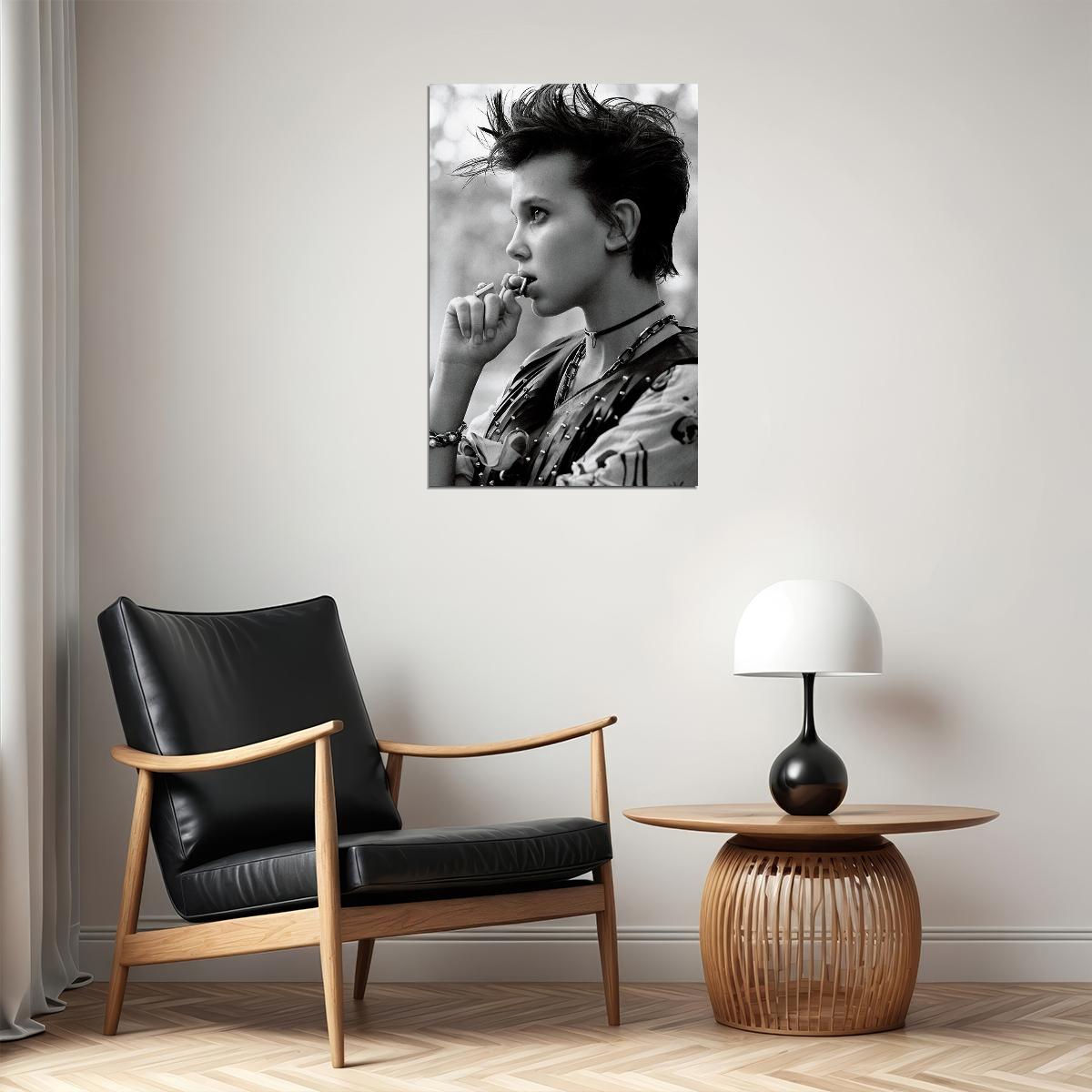 Millie Bobby Brown Eleven Uk Actor Star Poster Wall Art Print Home Wall Decor - xonomax