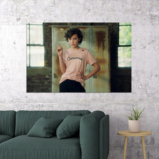 Millie Bobby Brown Eleven Uk Actor Artist Poster Wall Art Print Home Wall Decor - xonomax