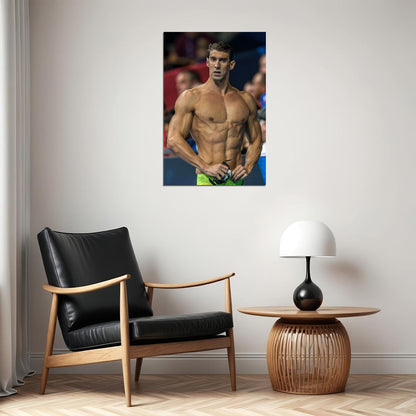 Michael Phelps Usa Swimming Gold Champion Poster Wall Art Print Home Wall Decor