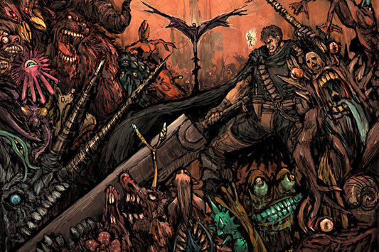 Berserk Gatzu Blood Fight Sword Japan Anime Poster Wall Art Print Home Wall Decor - xonomax