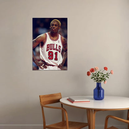 Dennis Rodman Chicago Top Rebound Star Poster Wall Art Print Home Wall Decor - xonomax