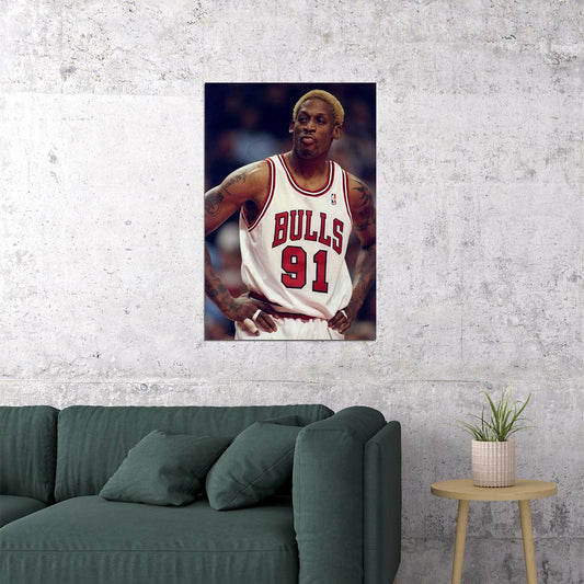 Dennis Rodman Chicago Top Rebound Star Poster Wall Art Print Home Wall Decor - xonomax