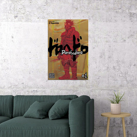 Dorohedoro Fight Magic Hot Japan Anime Movie Poster Wall Art Print Home Wall Decor - xonomax