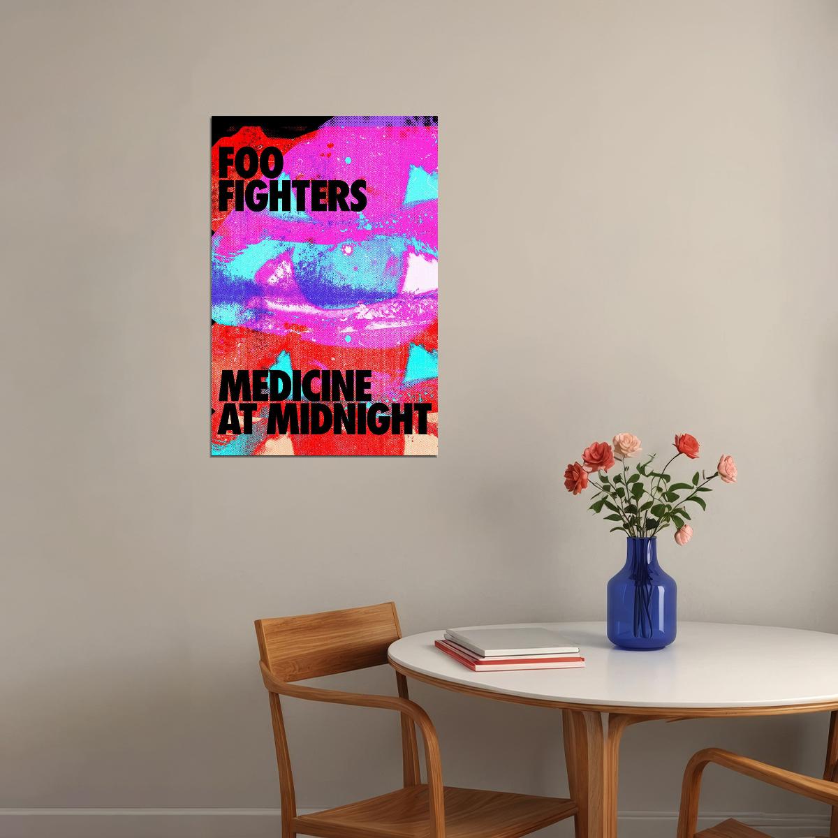 Foo Fighters Medicine At Midnight Musicians Poster Wall Art Print Home Wall Decor - xonomax