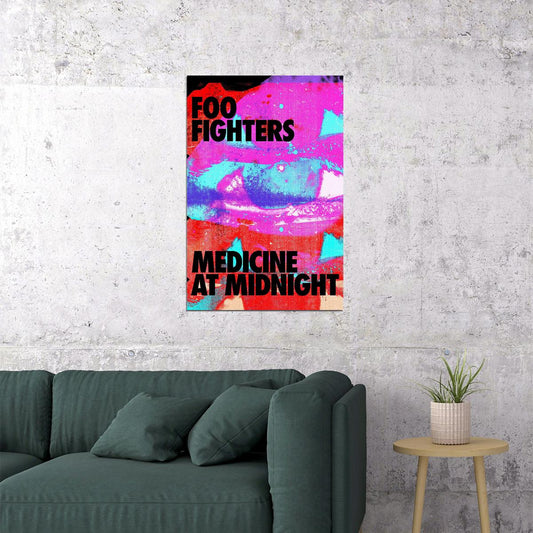 Foo Fighters Medicine At Midnight Musicians Poster Wall Art Print Home Wall Decor - xonomax