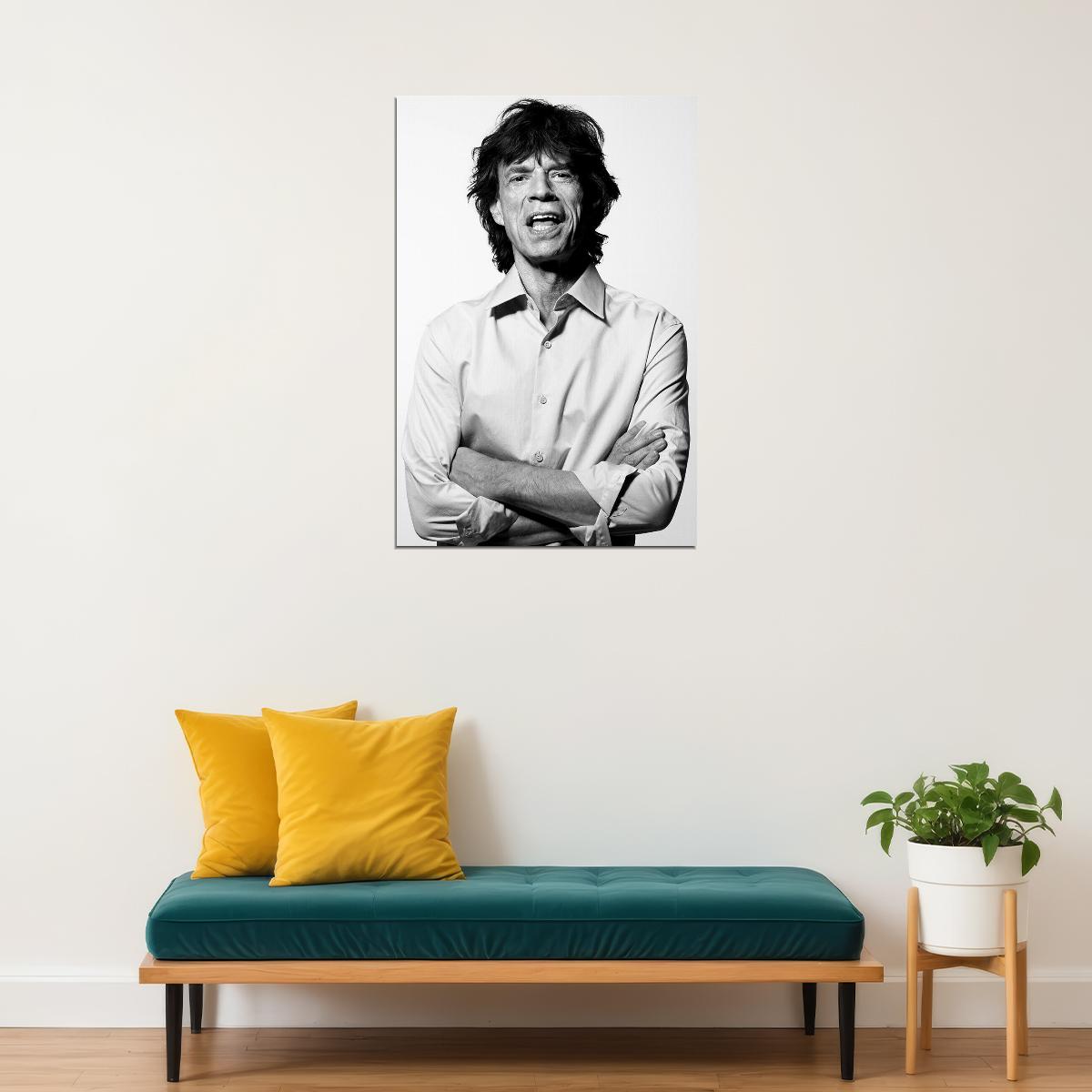 Mick Jagger Singing Musician Actor Poster Wall Art Print Home Wall Decor - xonomax