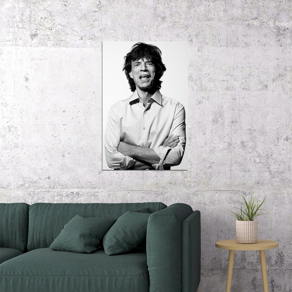 Mick Jagger Singing Musician Actor Poster Wall Art Print Home Wall Decor - xonomax