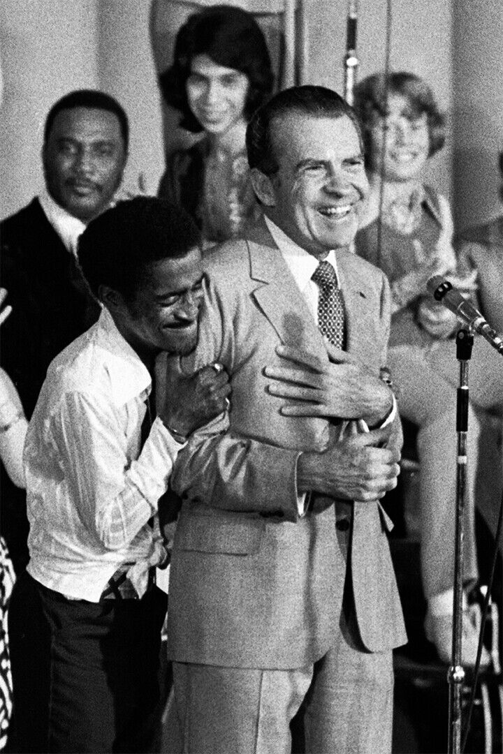 Sammy Davis Jr. Hugs Richard Nixon Poster Wall Art Print Home Wall Decor