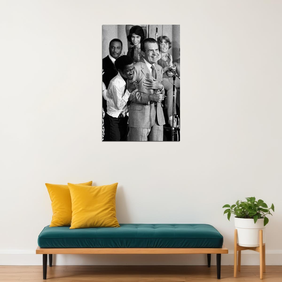 Sammy Davis Jr. Hugs Richard Nixon Poster Wall Art Print Home Wall Decor