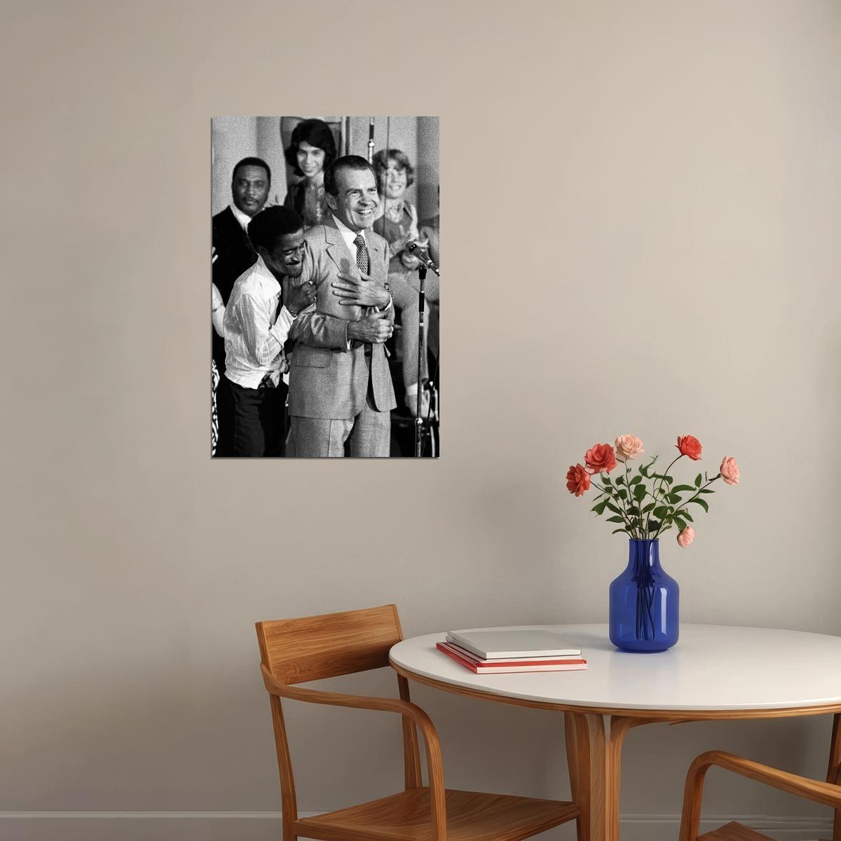 Sammy Davis Jr. Hugs Richard Nixon Poster Wall Art Print Home Wall Decor